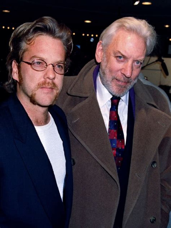 Donald Sutherland and his young son Kiefer. Donald Sutherland, Kiefer