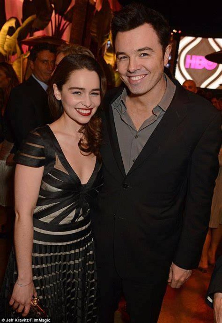 Emilia Clarke and Seth MacFarlane in 2013. Tamera Mowry, Golden Globes