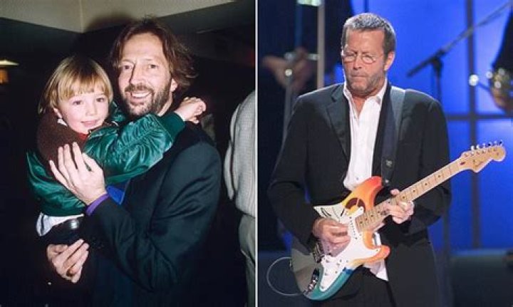 Eric Clapton with his son Conor. Not long after this photo was taken