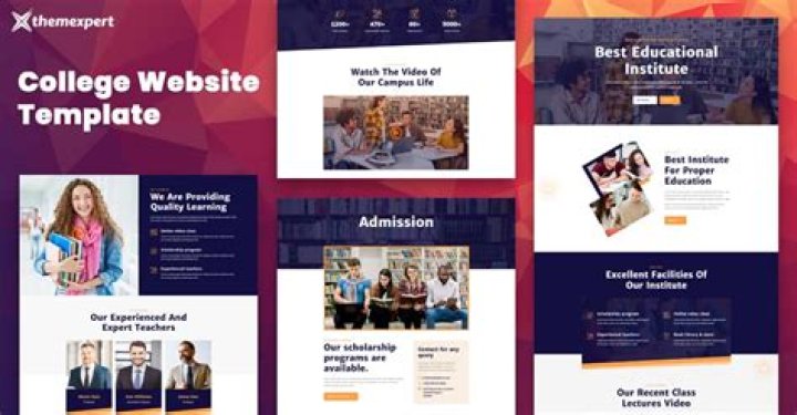 Introducing College Website Template for Quix Page Builder ThemeXpert