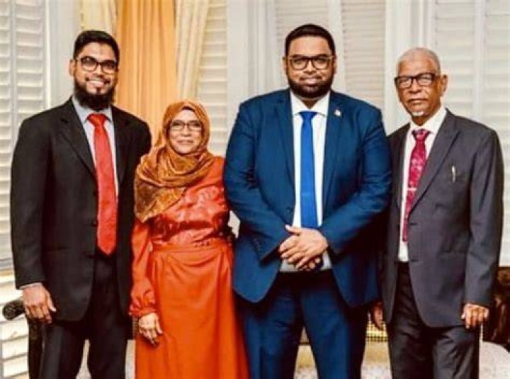 Irfaan Ali&rsquo;s parents beam with pride as their son his