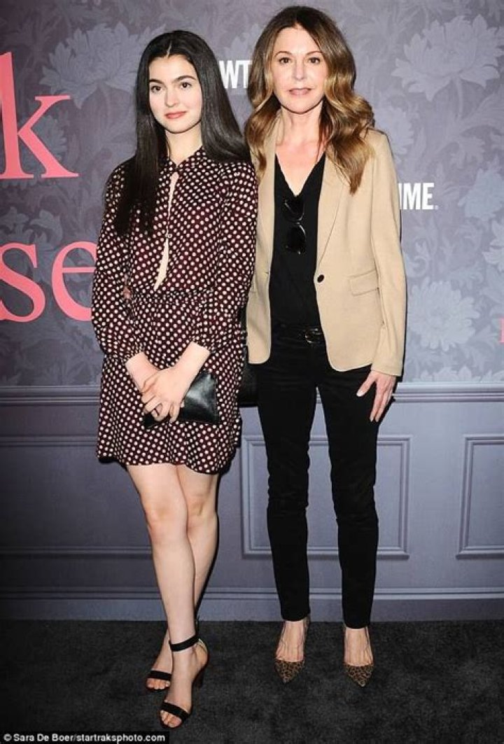Jane Leeves, 57, is joined by lookalike daughter Isabella, 17 Jane