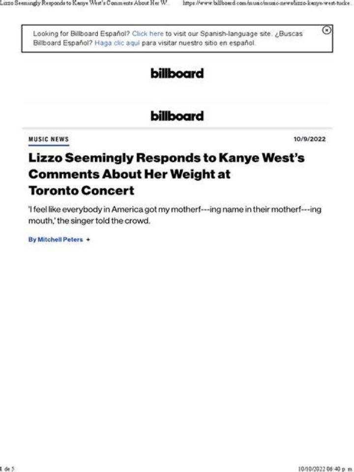 Lizzo Seemingly Responds to Kanye West&rsquo;s Comments About Her Weight
