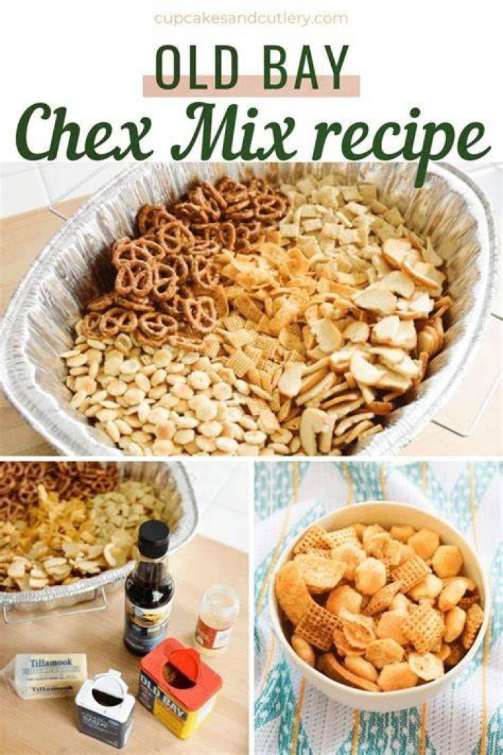 The Best Ever Chex Mix Recipe with Old Bay Recipe Recipes, Chex mix