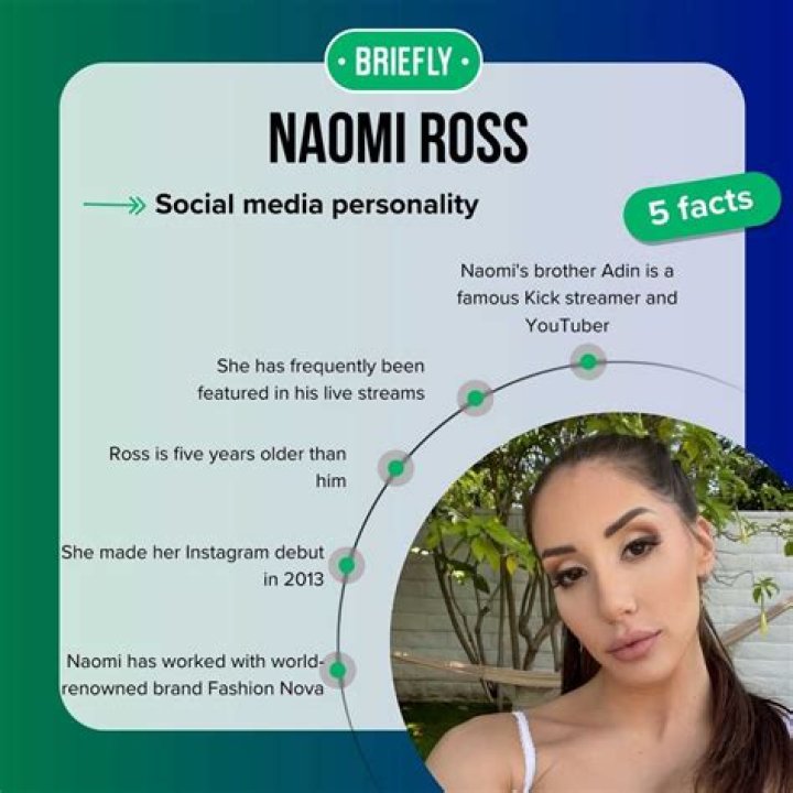 What does Naomi Ross, Adin Ross' sister, do for a living? Briefly.co.za