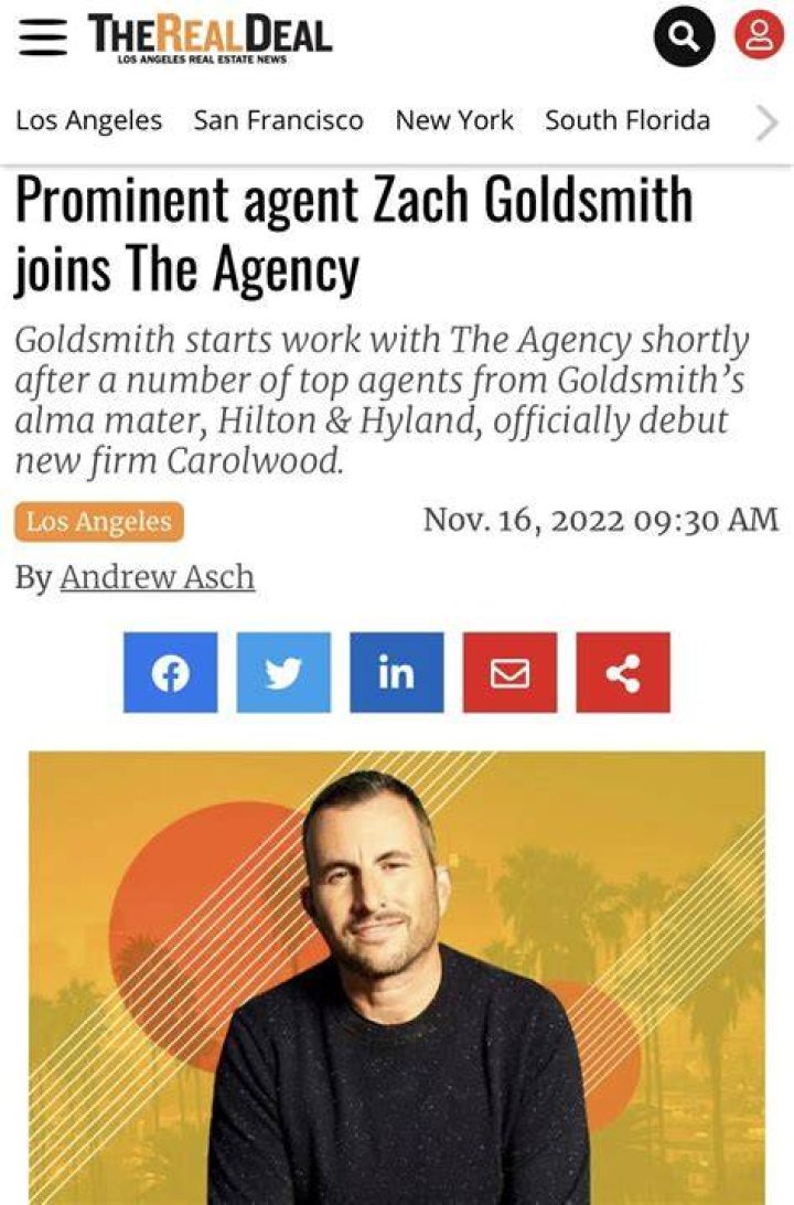 ZACH GOLDSMITH